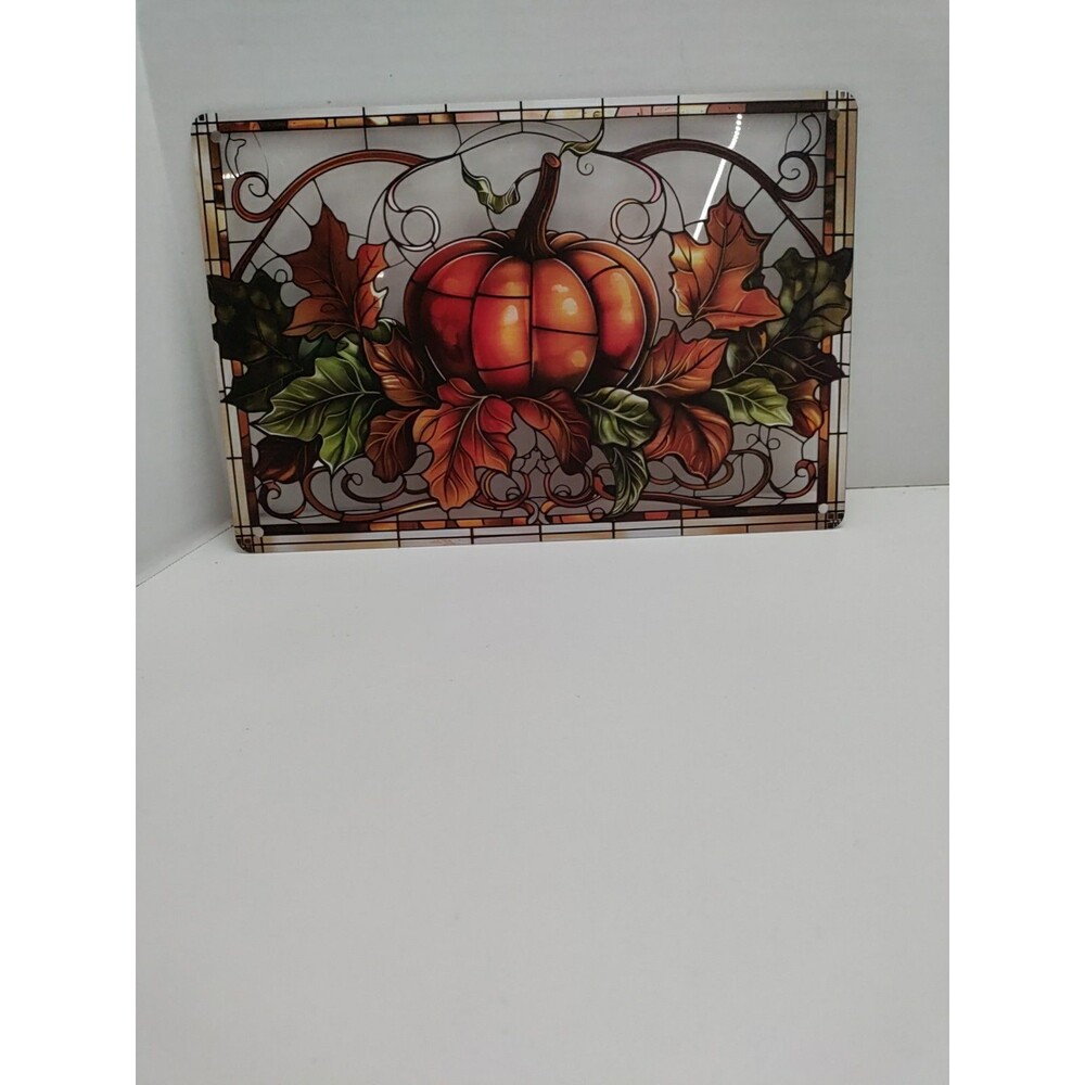 Pumpkin Harvest Sun Catcher 12"X8" Acrylic